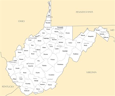 West Virginia Cities and Towns .